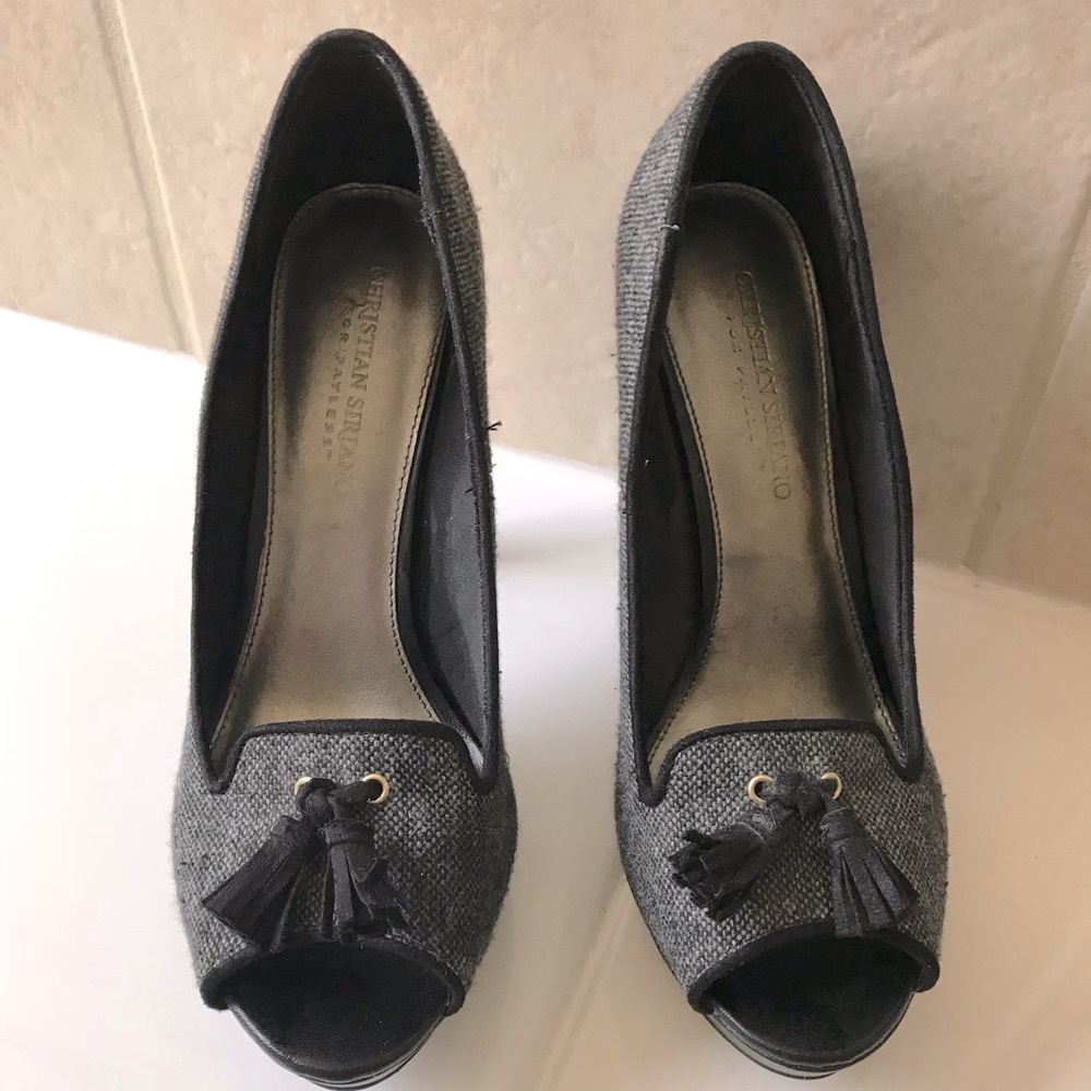 High heel oxfords